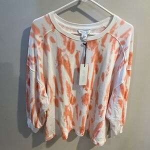 NWT Rachel Zoe tie die sweater